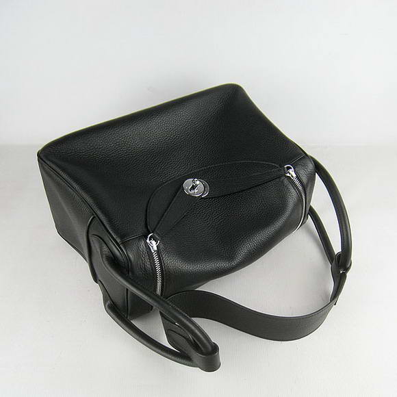 High Quality Replica Hermes Lindy 26CM Shoulder Bag Black - Click Image to Close